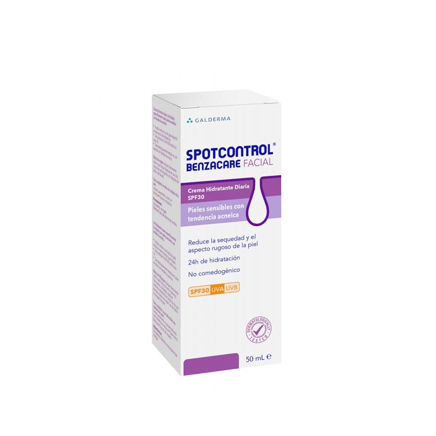 Benzacare Spotcontrol Crème Hydratante Pour Le Visage Spf30 50Ml