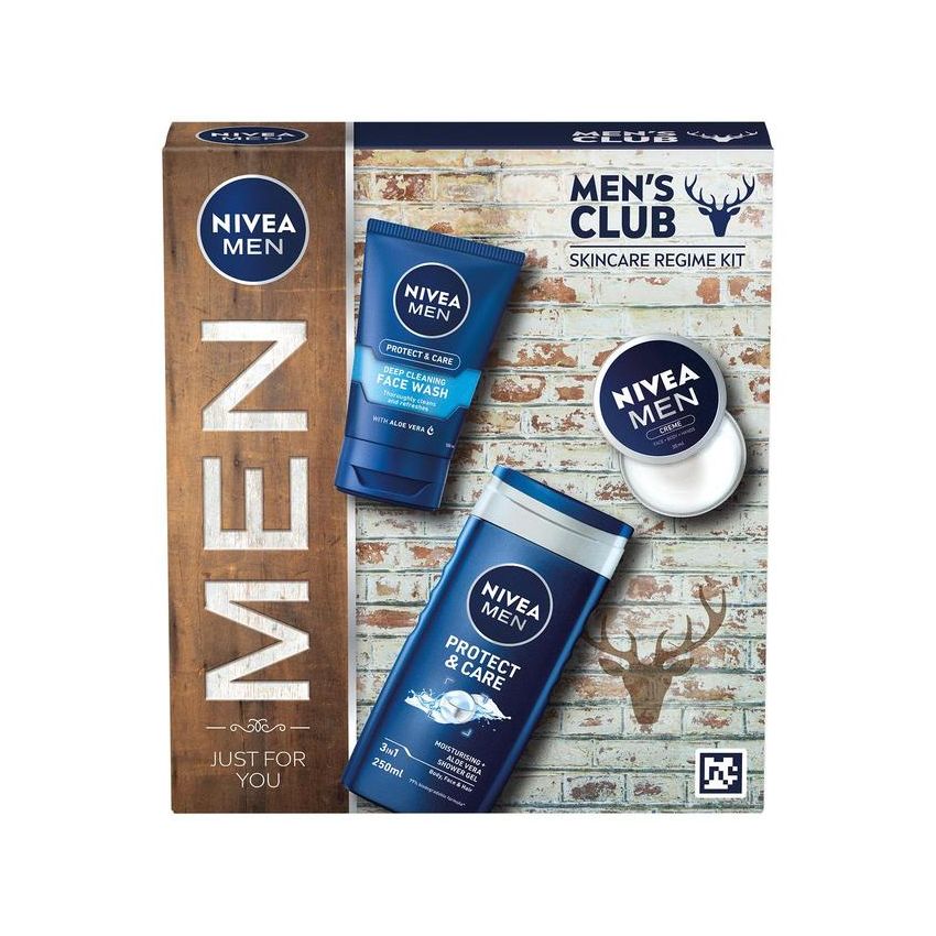 Est Nivea Men 3 Pzasgel 250-Gel Lim 100-Cr Body 30