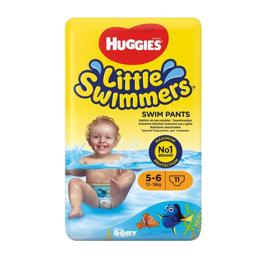 Huggies Little Swimmers Maillots De Bain Jetables Taille 5-6 11 Unités