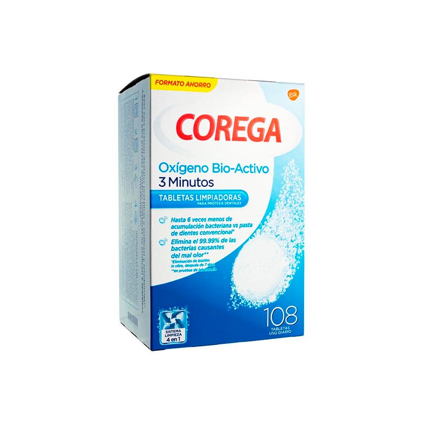 Corega Oxygène Bio-Actif 108U