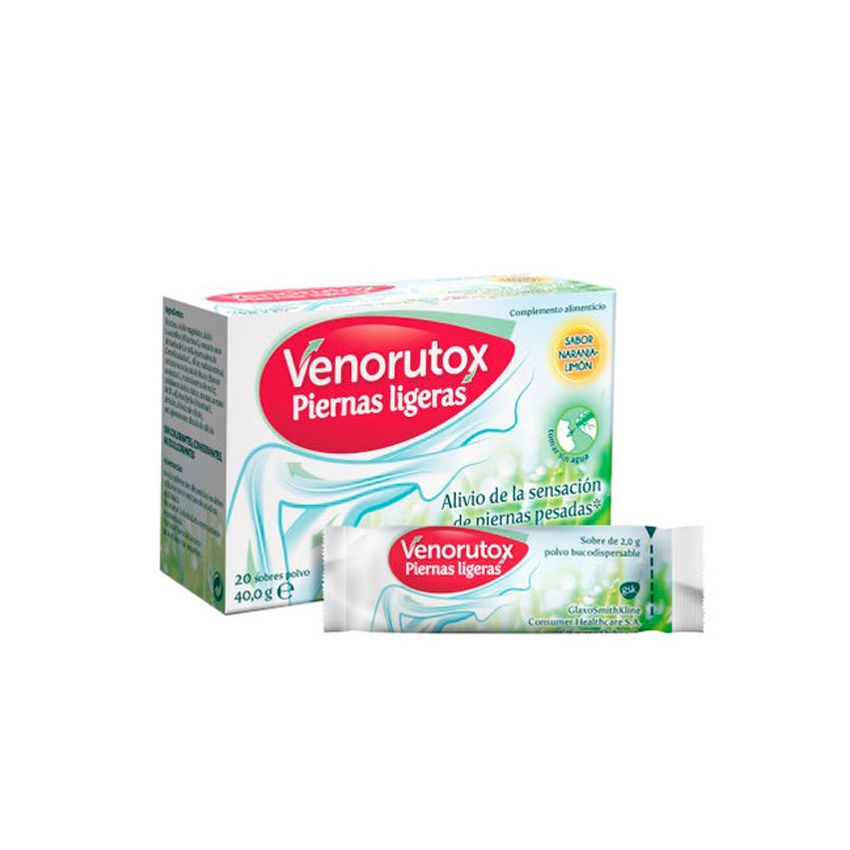 Venorutox Jambes Légères Saveur Orange-Citron 20 Sachets