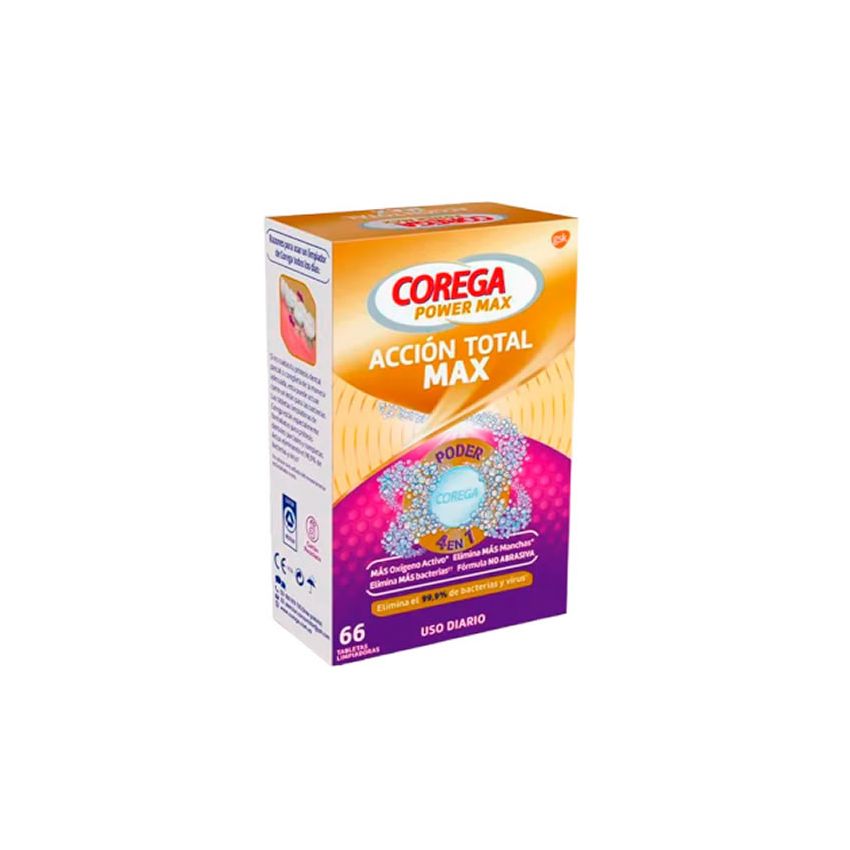 Corega Power Max Total Action Max Usage Quotidien 66 Comprimés