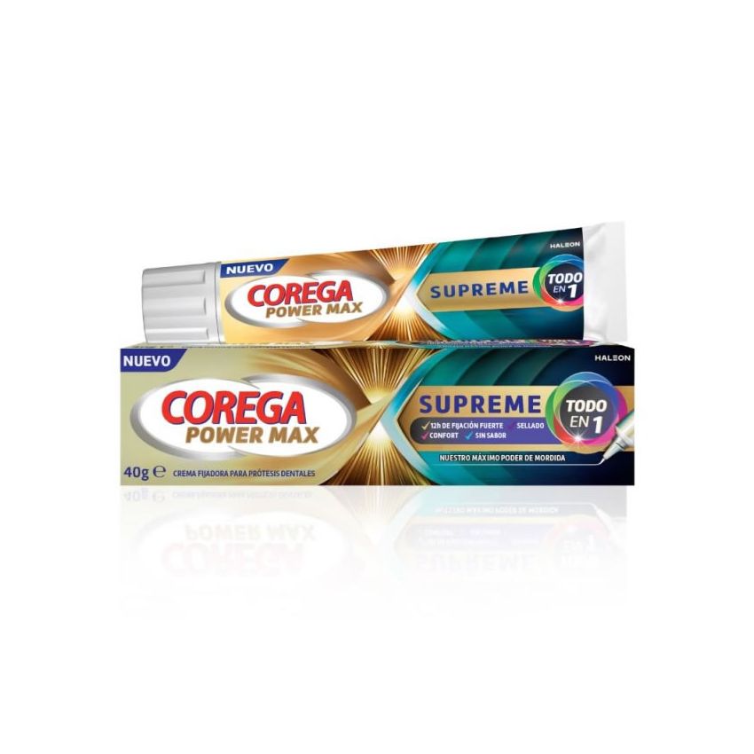Crème Fixatrice Suprême Corega Pour Prothèses Dentaires 40Gr