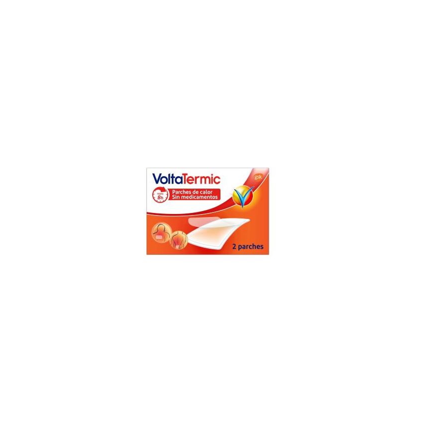 Voltatermic Heat Patches Without Medications Rectangular Shape 2 Units