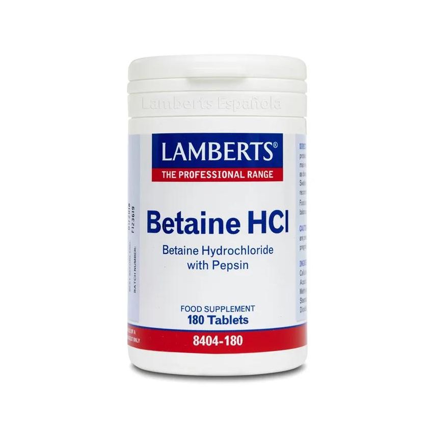 Lamberts Betaina Hcl 324 Mg 180 Tabs