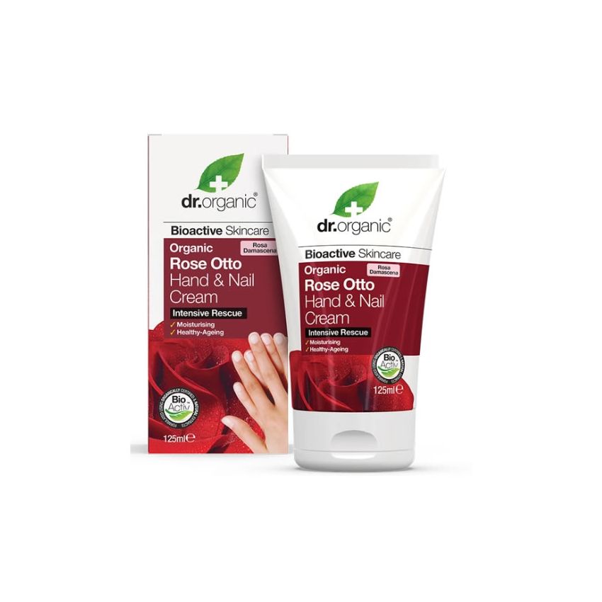 Dr. Organic Rose Otto Hand & Nail Cream 125Ml