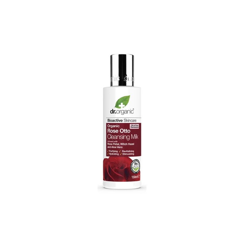 Dr. Organic Rose Otto Cleansing Milk 150Ml