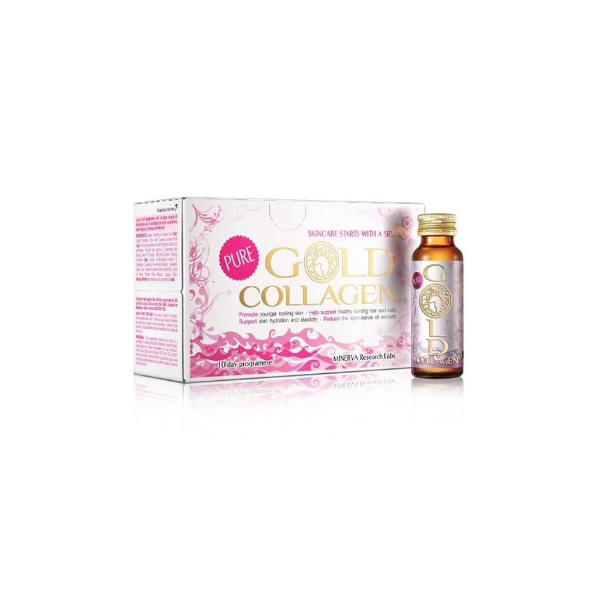 Minerva Pure Gold Collagen 10 Bouteilles