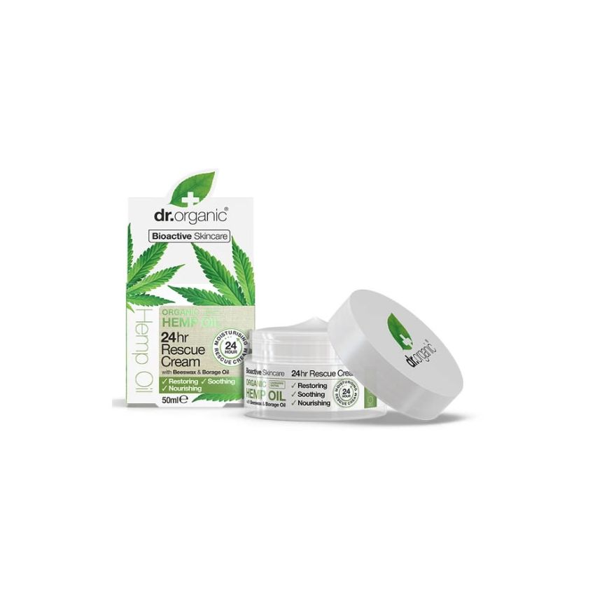 Dr. Organic Hemp Oil Rescue Cream 50Ml