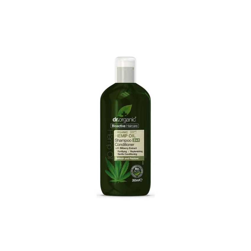 Dr. Organic Hemp Oil 2 In 1 Shampoo & Conditioner 265Ml