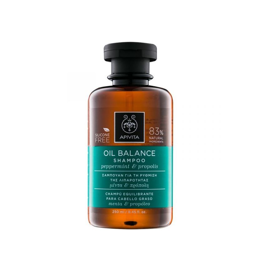 Apivita Shampoing Équilibrant Pour Cheveux Très Gras 250Ml