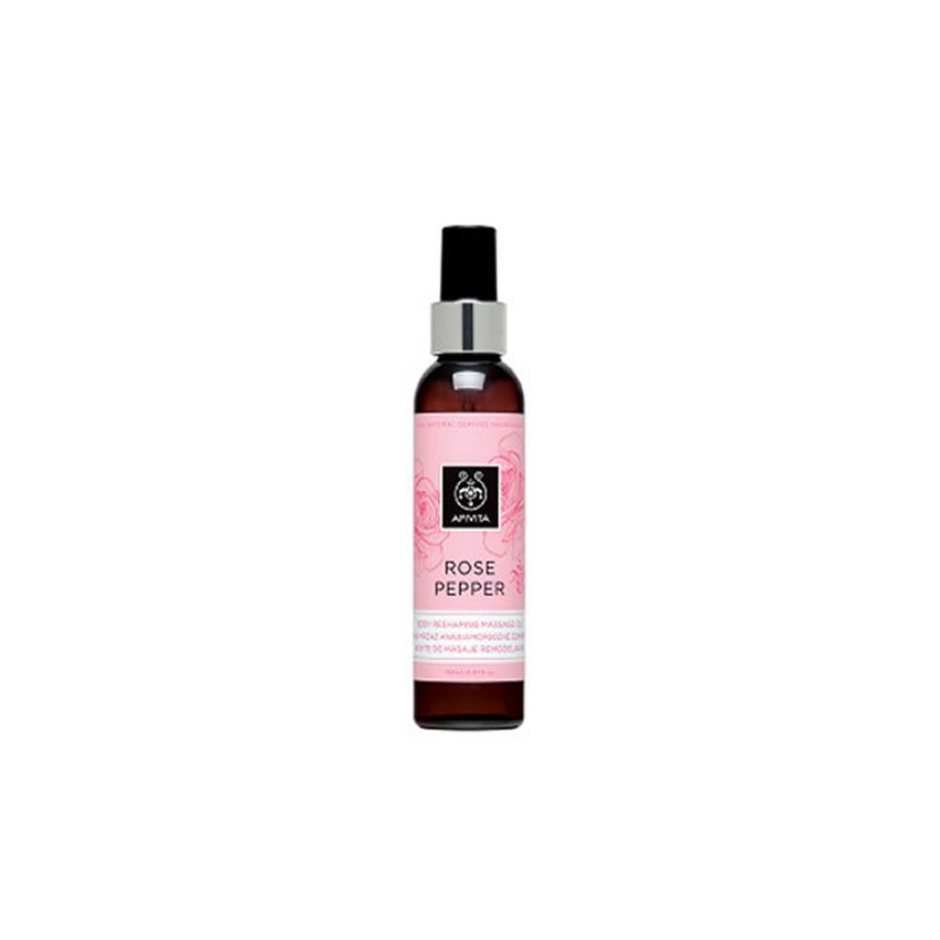 Apivita Rose Pepper Reshaping Massage Oil 150Ml