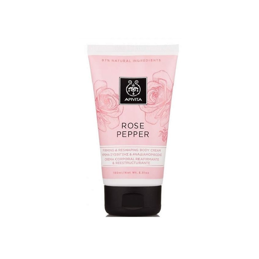 Apivita Rose Pepper Firming And Reshaping Body Cream 150Ml