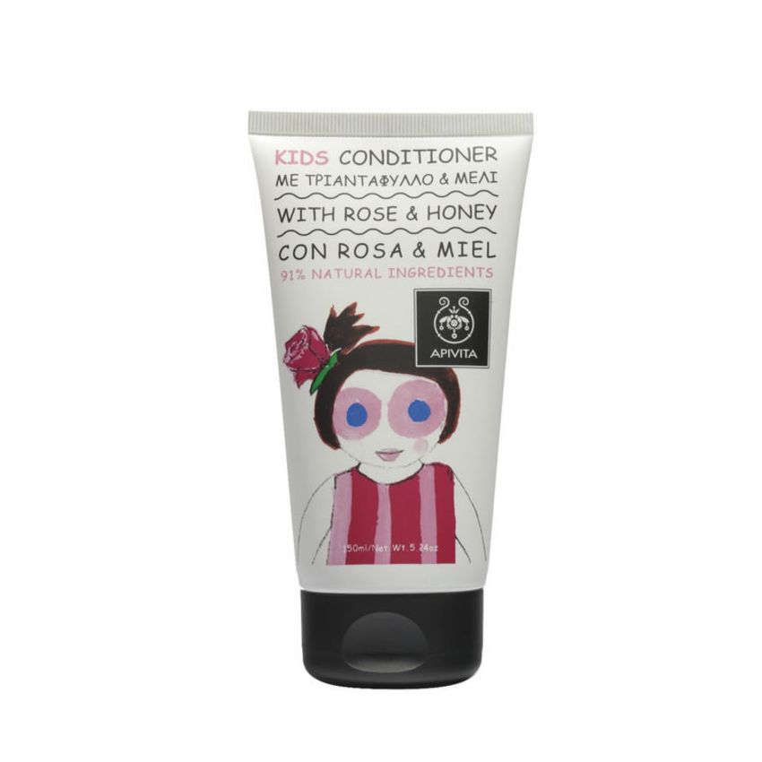 Apivita Kids Conditioner With Bulgarian Rose And Honey 150Ml