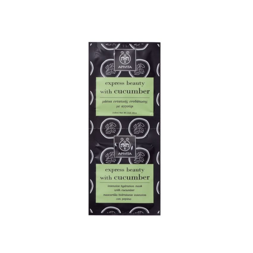 Apivita Intensive Hydration Mask With Cucumber 2X8Ml
