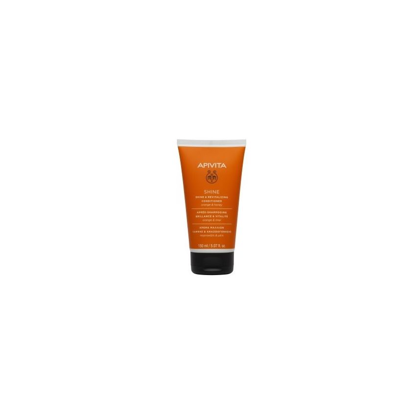 Apivita Après-Shampoing Brillance & Vitalité Pour Tous Types Fe Cheveux Avec Orange & Miel 150Ml