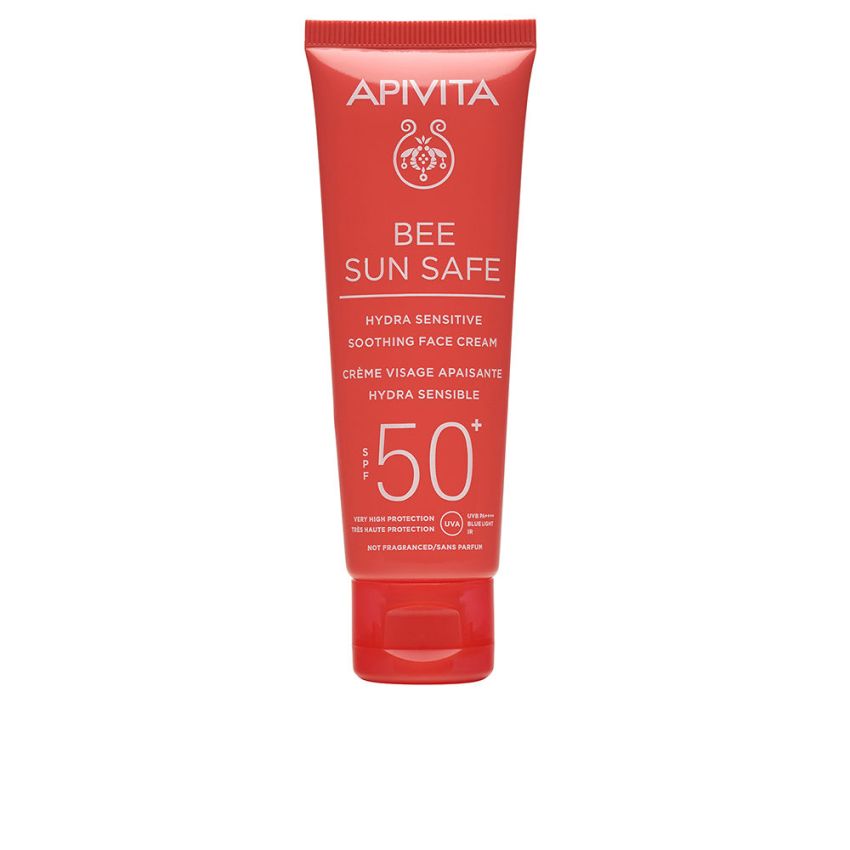 Bee Sun Safe Hydra Sensitive Crème Apaisante Visage Spf 50+ Sans Parfum - 50 Ml