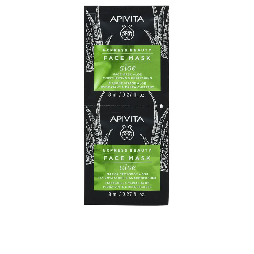 Express Beauty Masque Visage Hydratant Et Rafraîchissant À L'Aloe - 2 X 8 Ml
