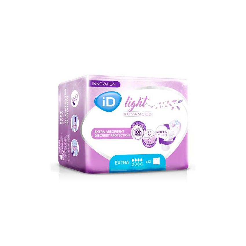 Id Light Incontinence Pads Extra 10 U