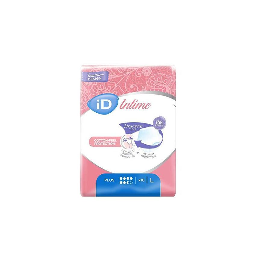 Id Intime Pañales Incontinencia Plus Talla L 10 Unidades