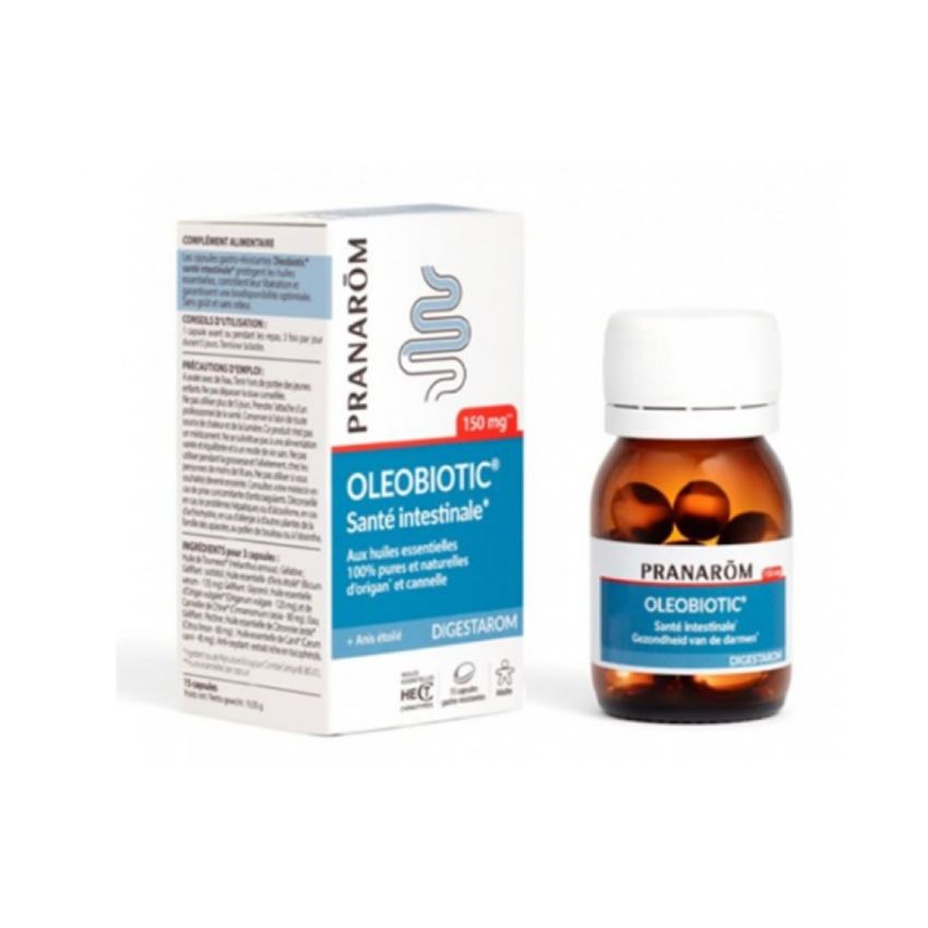 Pranarom Digestarom Oleobiotic Santé Intestinale 15 Capsules