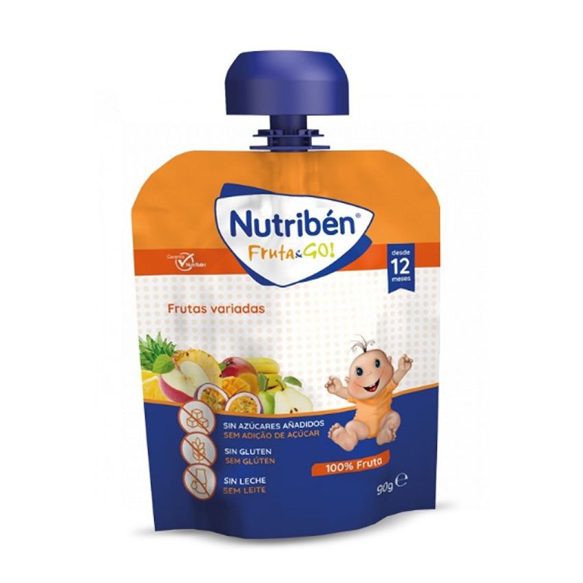 Nutribén Fruit & Go Fruits Variés 90 G