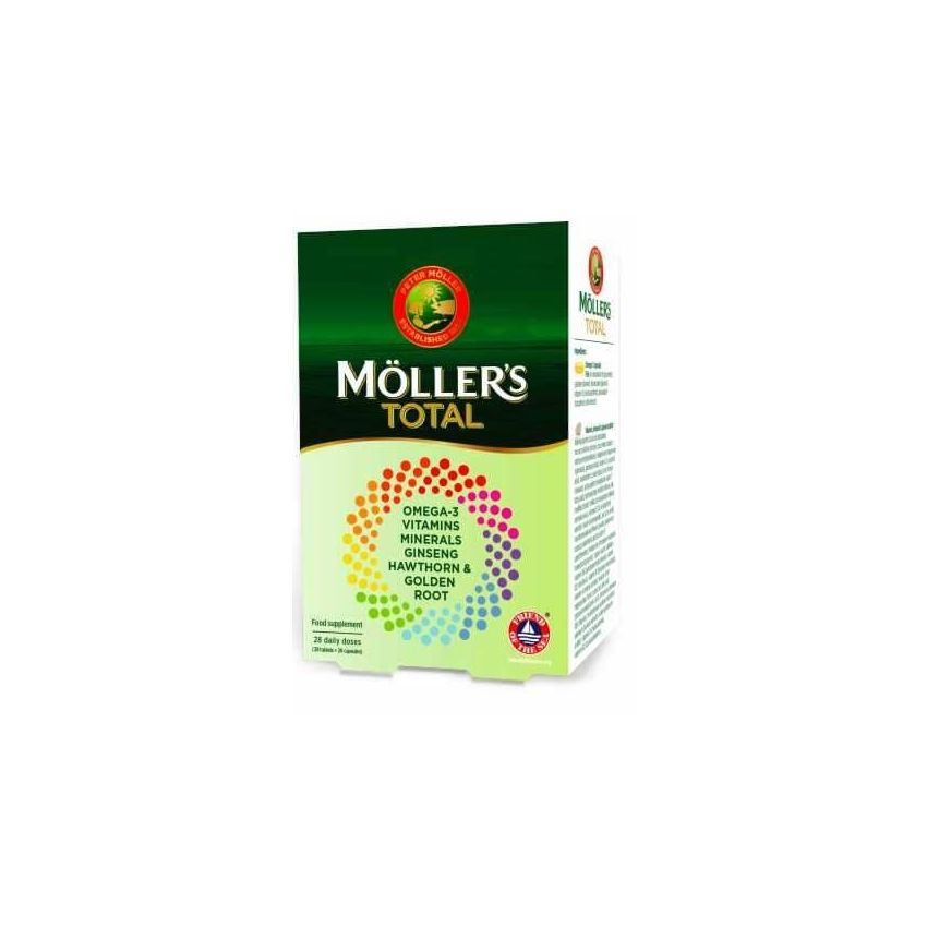 Möller'S Total Multivitamins + Omega-3 (28 Comprimés + 28 Perles)