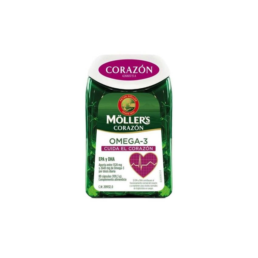 Moller'S Heart Oméga-3 80 Gélules