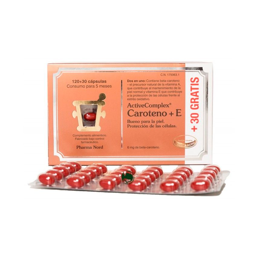 Pharma Nord Active Complex Caroteno+ E 120+30 Capsules