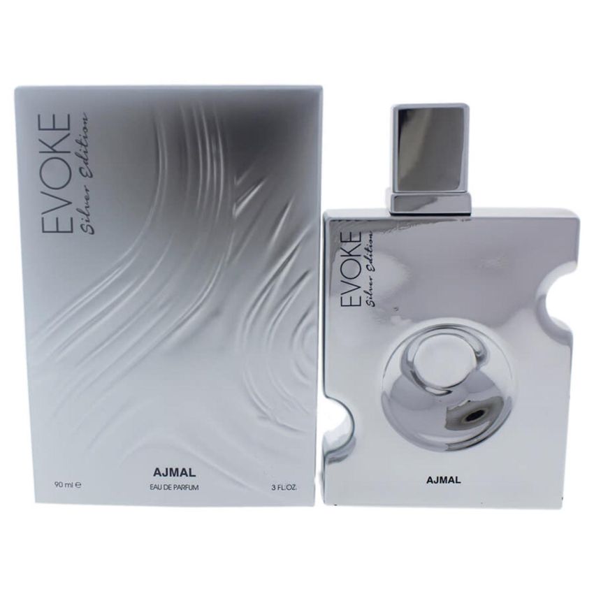 Ajmal Evoke Eau De Parfum Silver Edition 90Ml Spray