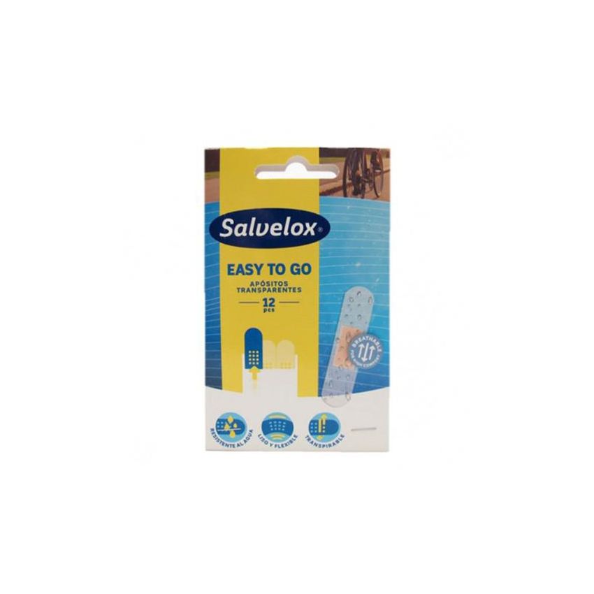 Salvelox Easy To Go Apósitos Transparentes 12 Unidades