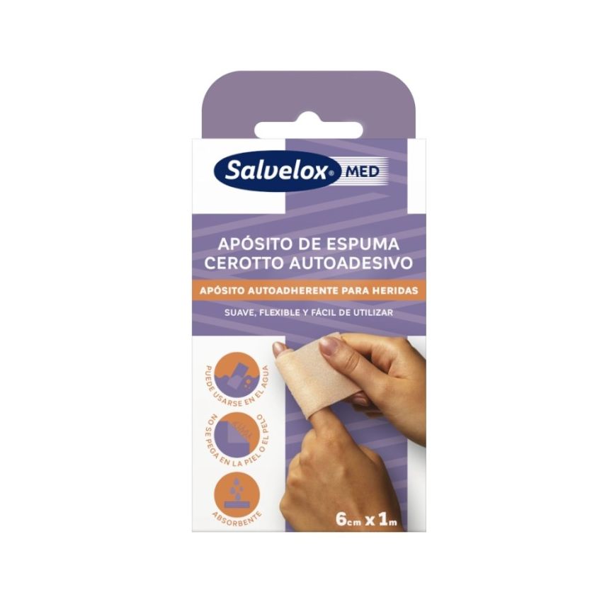 Salvelox Pansement En Mousse 6Cm X 1M