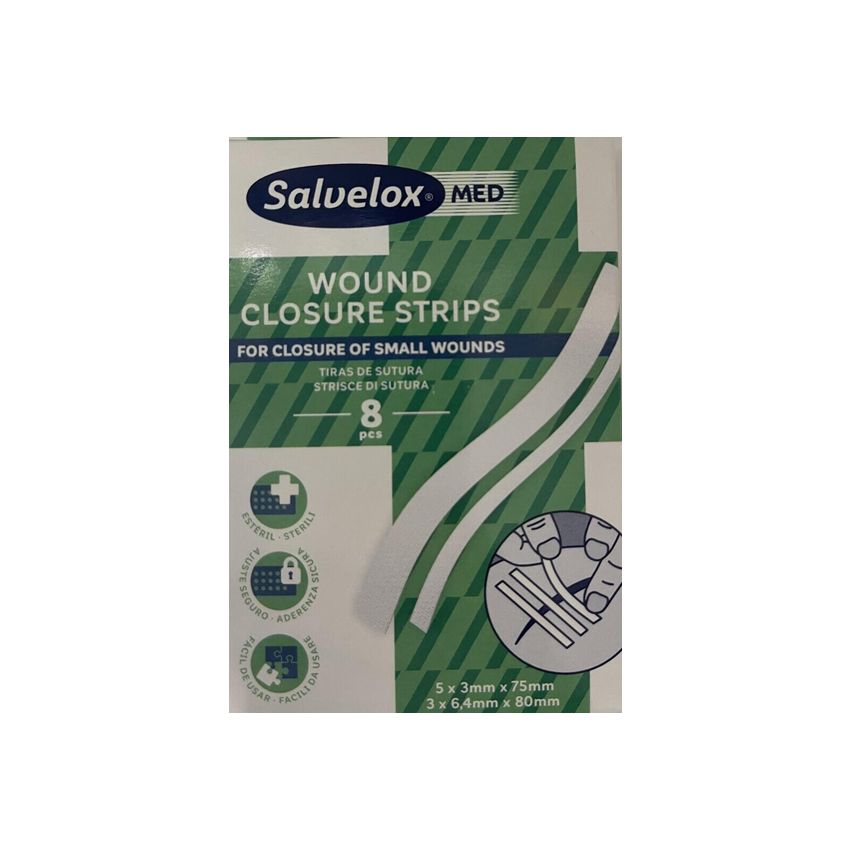 Salvelox Suture Strips 8 Pcs Assorted