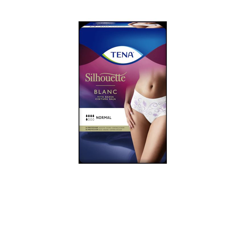 Tena Silhouette Normal Taille G  Blanc 10 Uds.