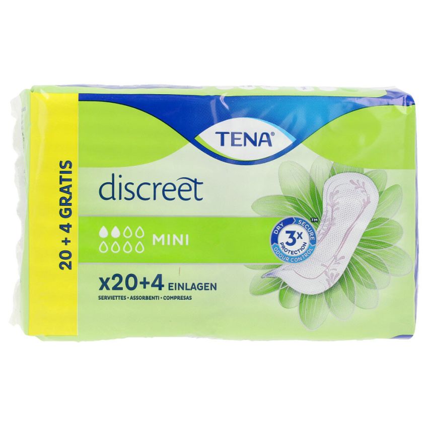 Discreet Mini Serviette D'Incontinence - 24 U