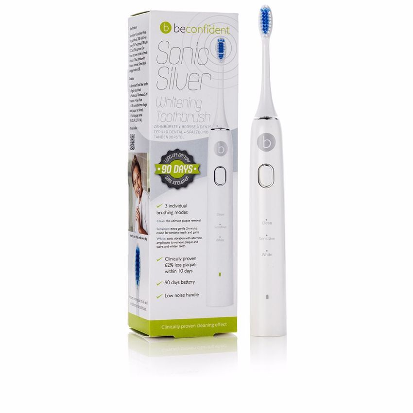 Sonic Silver Electric Whitening Toothbrush #White/Silver - 1 U