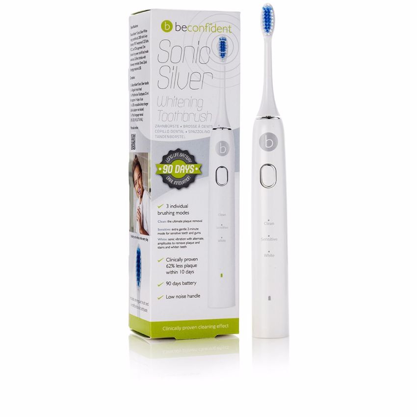 Sonic Silver Electric Whitening Toothbrush #White/Silver - 1 U