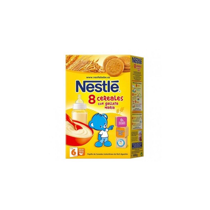 Nestle Nestlé Bouillie De 8 Céréales Entières Avec Maria De Cookie 600G