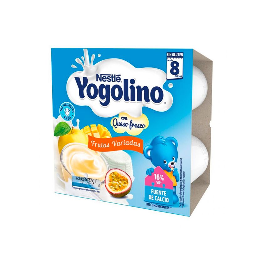 Nestlé Yogolino Fromage Frais Avec Assortiment De Fruits 4X100G