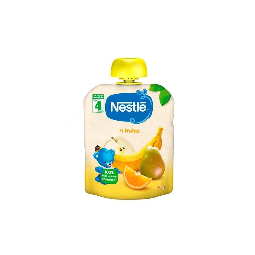 Nestle 3X Nestlé Naturnes Purée 4 Fruits 6 Mois 90G