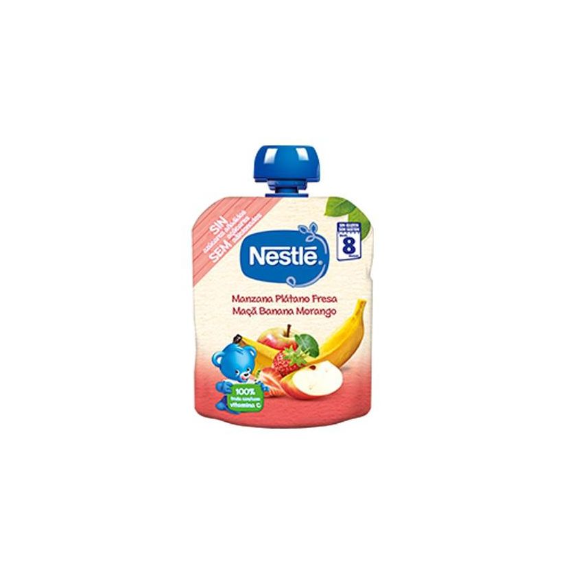 Nestle Nestlé Bolsita Manzana, Plátano Y Fresa 8M 90G