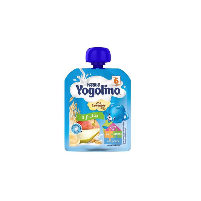 Nestle Nestlé Yogolino Bolsita 3 Frutas Con Cereales 6M 90G