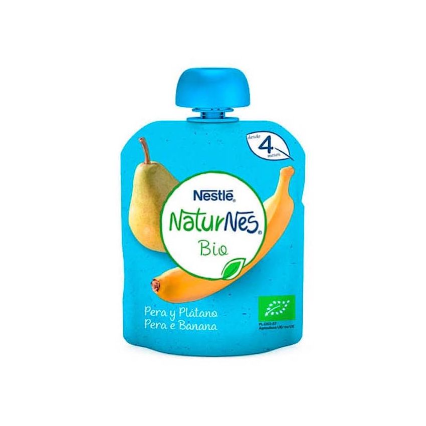 Nestlé Naturnes Bio Poire Banane Sachet 90G