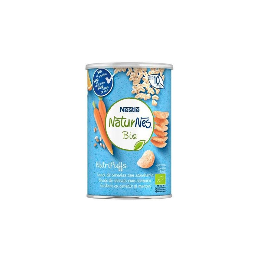 Nestle Naturnes Bio Nutripuffs Céréales À La Carotte 35G