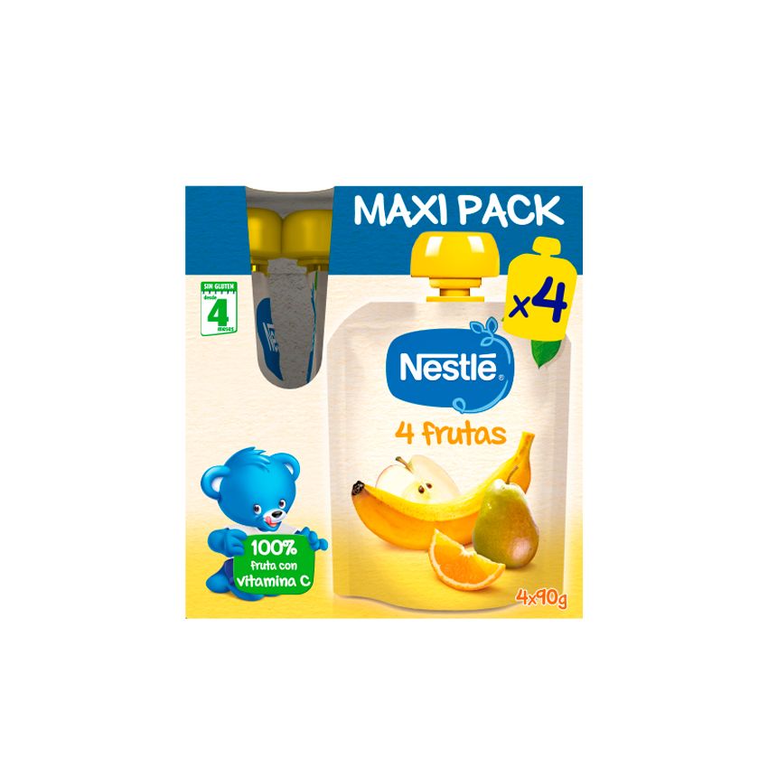 Nestle Sachet De 4 Fruits 4X90G Maxi Pack