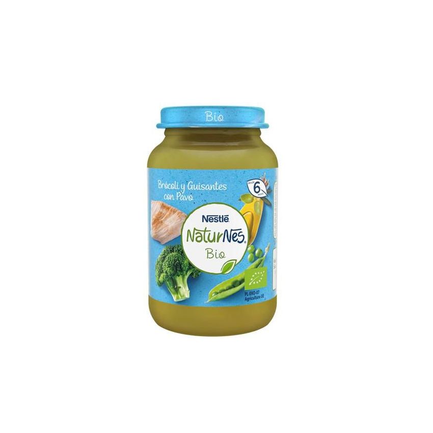 Nestle Nestlé Naturnes Bio Tarrito Brócoli, Guisantes Y Pavo 6M 190G