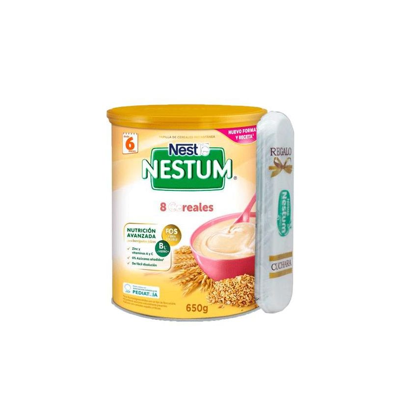 Nestle Nestum 8 Cereales 650G Regalo Cuchara