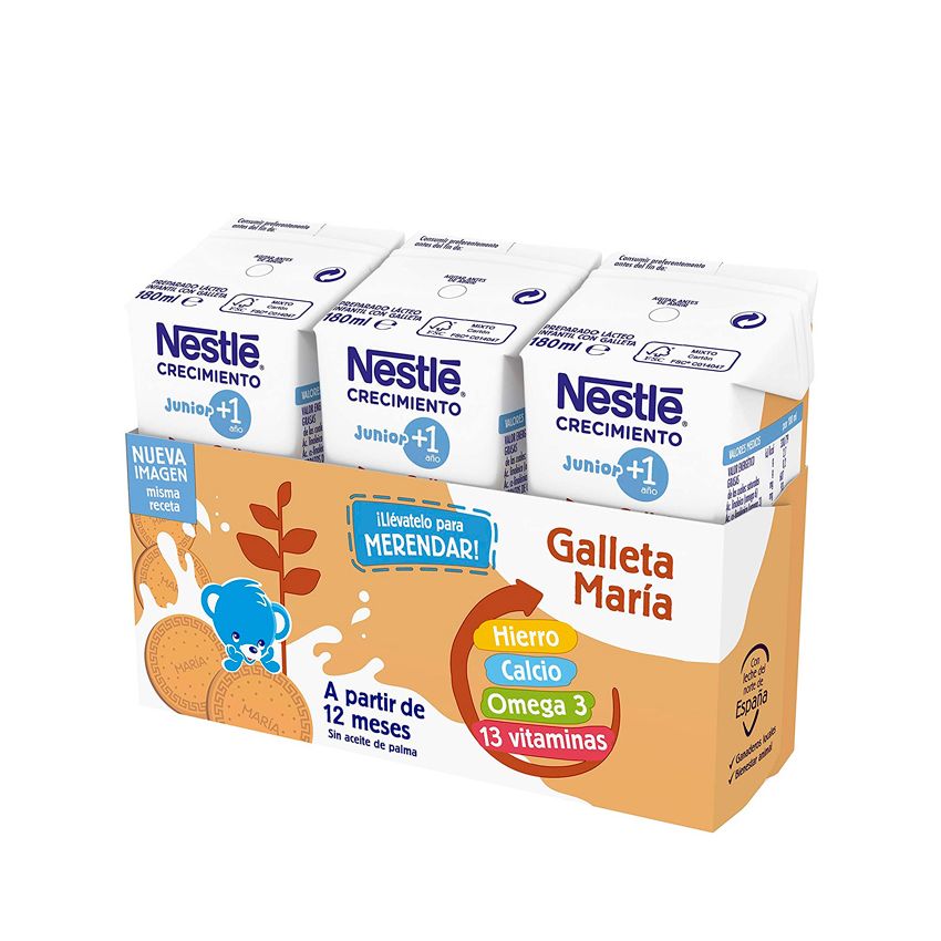 Nestlé Lait De Croissance 1+ Biscuits 3X180Ml