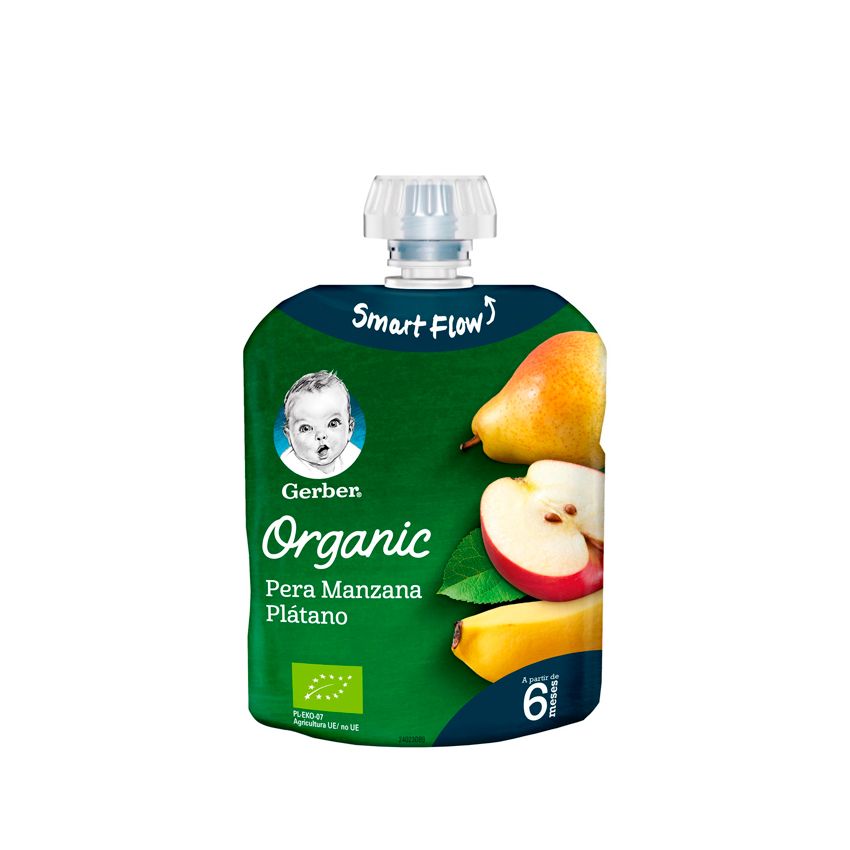 Gerber Organic Poire Pomme Et Banane 90G