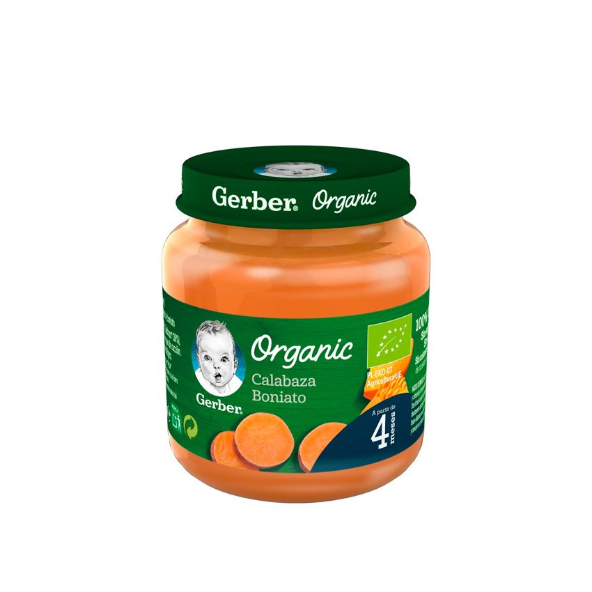 Gerber Organic Citrouille Et Patate Douce 125G